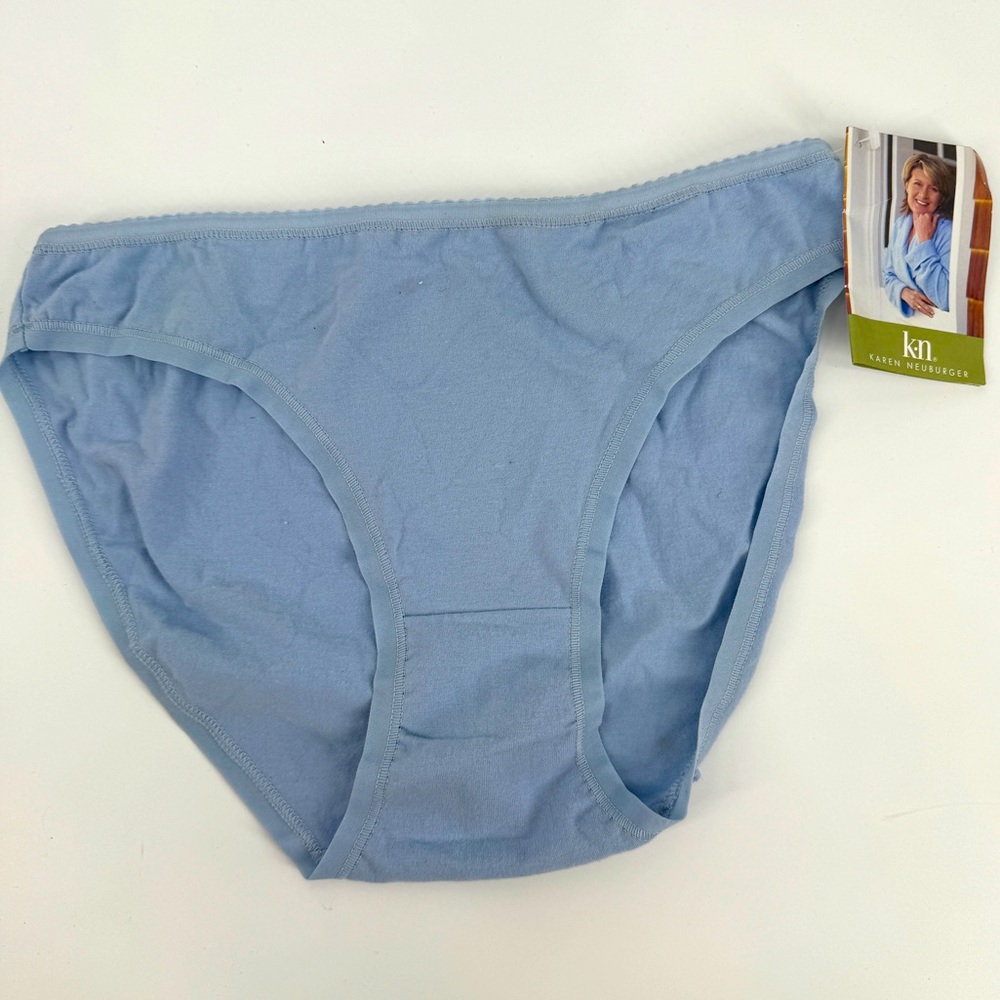 Vintage NWT Karen Neuburger blue cotton brief panties